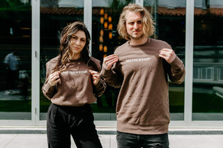 Sweatshirt - Mocha Mothership Embroidered