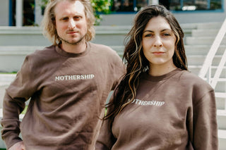 Sweatshirt - Mocha Mothership Embroidered