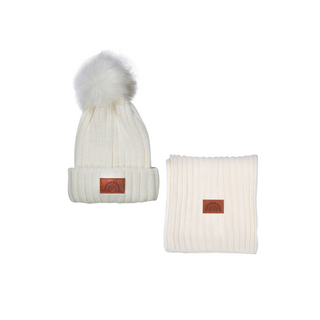 Steamer Beanie & Scarf Set - Cream