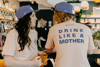 Drink Like A Mother Tee - Pink