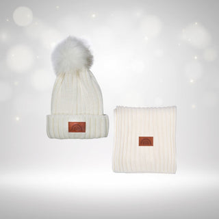 Steamer Beanie & Scarf Set - Cream